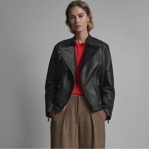 Wilson’s leather Miley oversized moto jacket